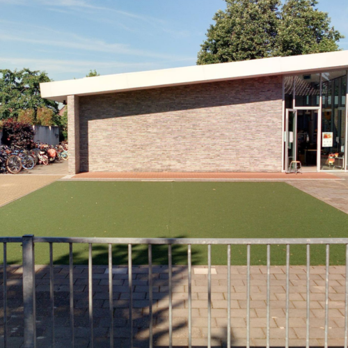Kunstgras speelvloeren 92 Een Multiplay kunstgrasveldje. De duurzame oplossing voor scholen.